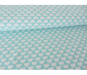 Jersey MiniHearts türkis